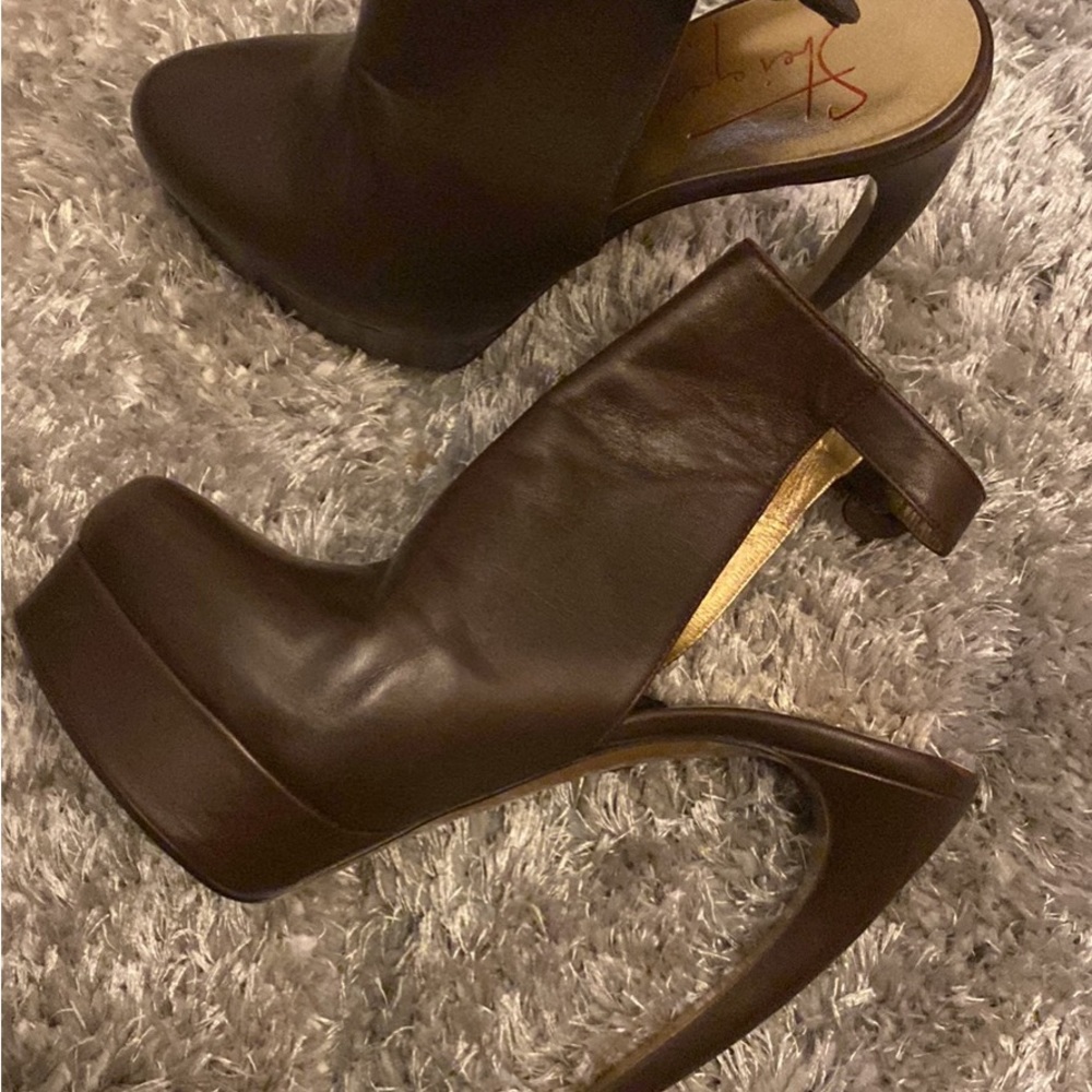 Walter Steiger, platform boot, size 9